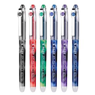 日本PILOT/百乐P500考试笔中性笔0.5mm大容量P700黑笔学生用水笔ins日系练字笔蓝红色文具限定黑色刷题笔P50