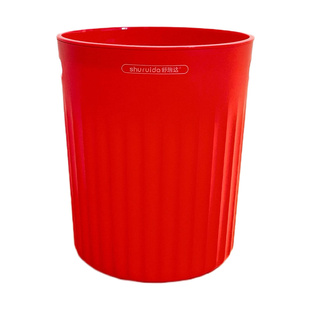 高颜值垃圾桶压圈新款大容量家用红色纸篓卧室厨房客厅卫生间纸桶