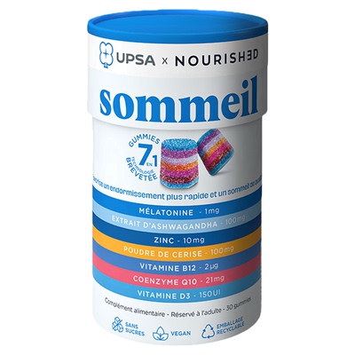 保税仓UPSA褪黑素睡眠软糖30粒