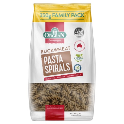 澳洲进口orgran荞麦螺旋意大利面无麸质gluten free防过敏食品