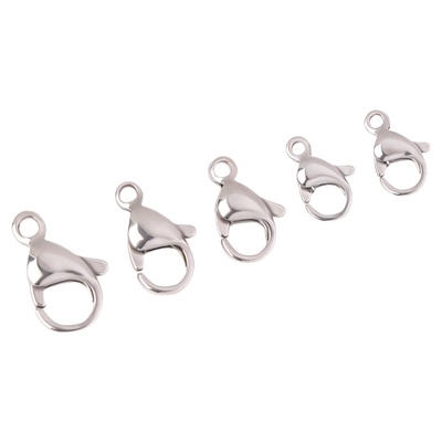 钛钢不掉色百搭手链项链龙虾扣头