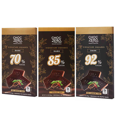 ChocZero黑巧克力纯脂黑巧无蔗糖