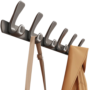 挂衣架壁挂墙上门后挂衣钩免打孔进门玄关粘贴排钩强力承重衣帽钩