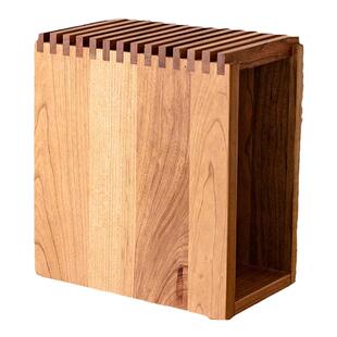 实木刀架木质菜刀架子刀具置物架刀座大容量新款通风防霉沥水刀架