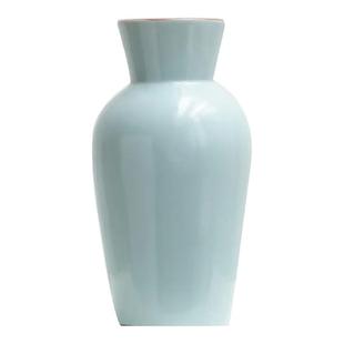 新中式汝窑陶瓷花瓶宋代美学水培鲜花植物客厅玄关插花盆陶罐摆件