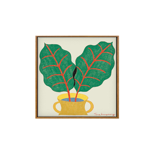 绿植盆栽DIY数字油画材料手工艺术品高清喷绘小众ins风清新装饰画