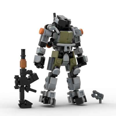 适配乐高机甲外骨骼战士积木玩具