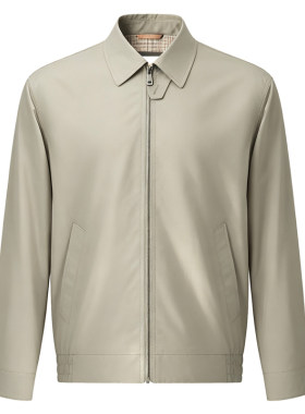 亨利格兰小熊猫男士经典翻领夹克