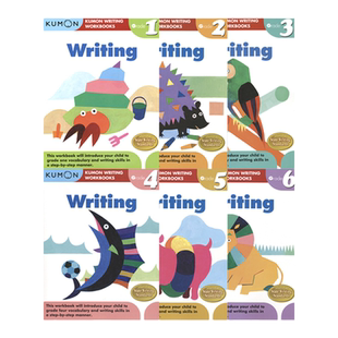 kumon 公文式教育 英语写作练习册 Writing Workbooks 小学1-6年级 写作专项训练 应用文 叙事文 议论文教辅 英文原版进口图书