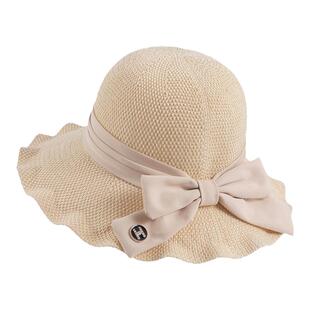 花朵边帽子女夏季遮阳防晒渔夫帽户外旅游春秋防紫外线可折叠凉帽