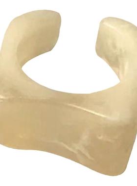 万茜苏苏树脂玳瑁方形长角指环