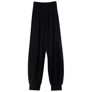 儿童舞蹈裤女童春秋舞蹈服套装男童拉丁舞中国舞练功服黑色裤子女