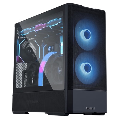 联力 鬼斧207侧透台式机电脑机箱 ATX主板 预置4把风扇 360水冷位