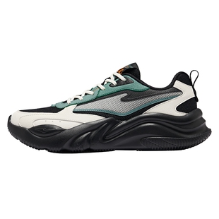 鸿星尔克桀骜3黑色男鞋运动鞋春季休闲鞋厚底透气增高鞋子老爹鞋