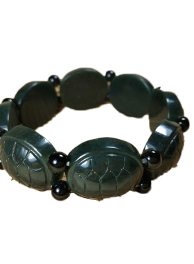 天然和田玉手串长寿龟壳玉石手链