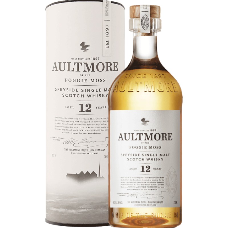 WHISKY L AULTMORE欧摩12年单一麦芽苏格兰威士忌进口洋酒行货