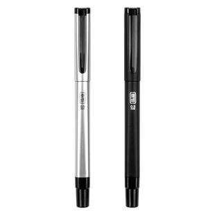 天卓中性笔0.5 0.7 1.0子弹头重感商务办公白领签字笔重力握感书写稳黑色银色笔杆炫酷外观较重特色笔记水笔