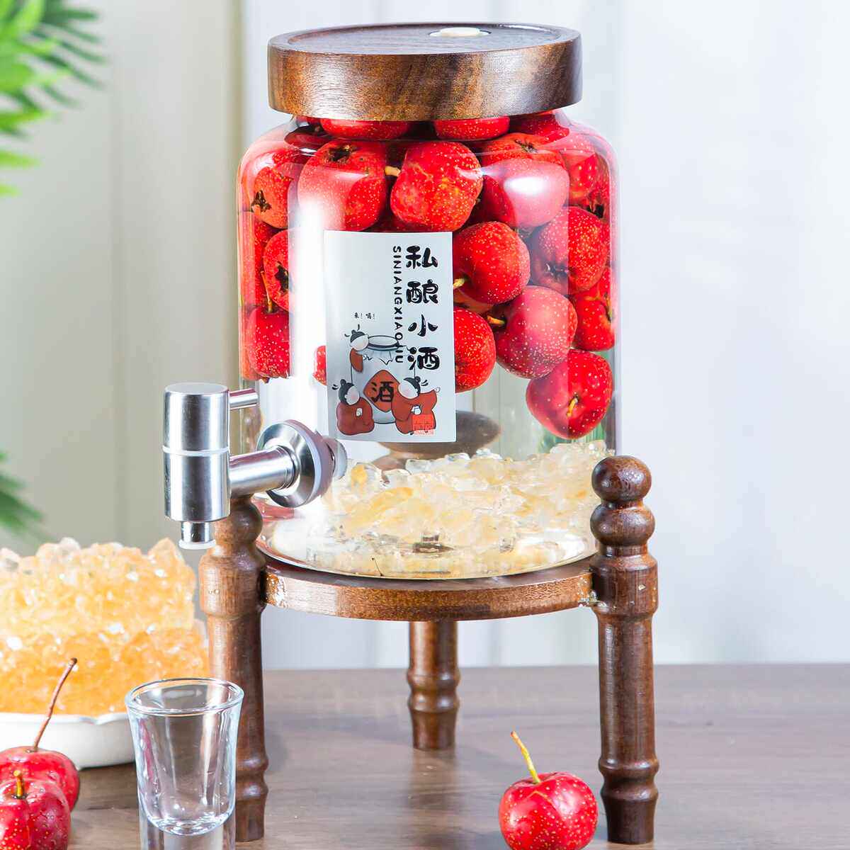 实木底座竹木架茶叶罐泡酒瓶实木防滑支架防潮花盆水缸架摆件托架