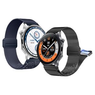 适用OPPO Watch X2手表带WATCHS按键拆米兰磁吸腕表带watch4pro智能3pro运动2男款表链watch3女SE秋冬不锈钢