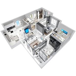 智能开关安装调试全屋智能系统定制智能灯光窗帘空调地暖语音控制