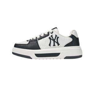 【自营】MLB 男女印刻老花厚底增高运动学长鞋休闲板鞋3ASXM075N