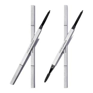 火烈鸟轻描远黛眉粉笔双头眉刷防水防汗不晕染自然小砍刀眉笔极细