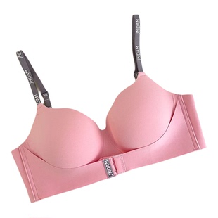加厚前扣6cm内衣女小胸聚拢加厚显大收副乳防下垂外扩无痕文胸罩