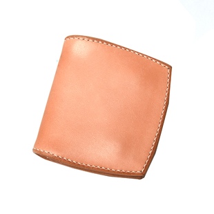 cigar手工原色素面养牛枥木鞍革短款钱包卡包钱Tanner goods