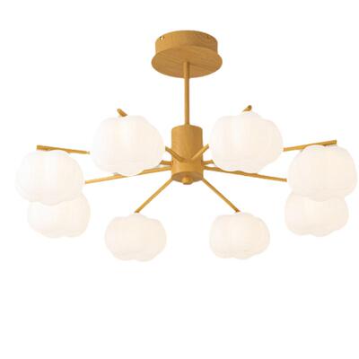 欧普照明奶油风吊灯全屋定制