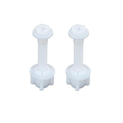 美标马桶盖螺丝配件 老式盖板塑料下锁螺栓 座便盖连接锁紧固定件