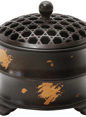 创意日式空熏纯铜用具隔火香篆炉