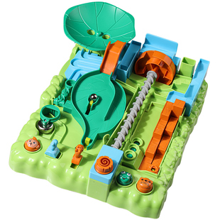 儿童丛林闯关大冒险滚珠益智玩具男孩6岁以上8弹珠轨道5迷宫游戏7