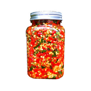 【彩色剁辣椒】湖南特产农家纯手工自制辣酱蒜蓉香辣酱拌面下饭菜