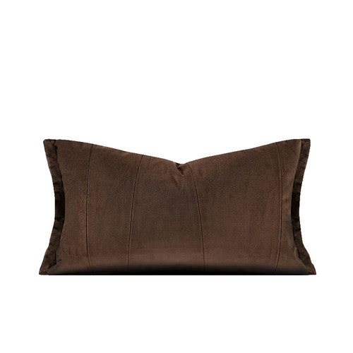 柏洛斯Fashionable〖咖啡〗轻奢北欧深咖客厅腰枕高级沙发抱枕套