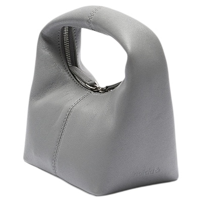 indicia标记包包简约高级感牛头层革雾霾蓝手提包 AF2A5BP028-AL