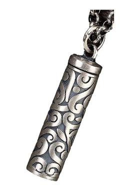 足银吊坠可打开装东西嘎乌盒女款