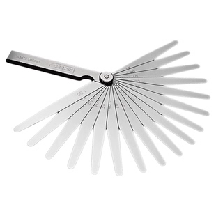 得力塞尺不锈钢高精度气门间隙塞尺单片塞规片厚薄规钢塞测量套装