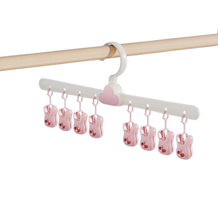 云朵袜子晾晒架新生婴儿宝宝幼儿晒袜子内裤神器儿童多夹子晾衣架