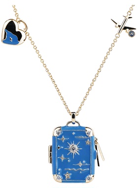 LAZYSURI懒苏芮蓝箱探险毛衣项链