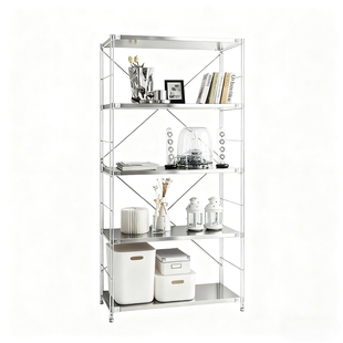 日式不锈钢厨房台面置物架微波炉收纳架家用烤箱锅具多层储物架