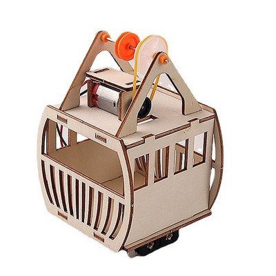 物理实验观光缆车模型拼装材料包