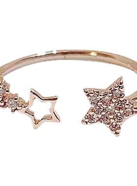 时尚五角星时尚开口戒指