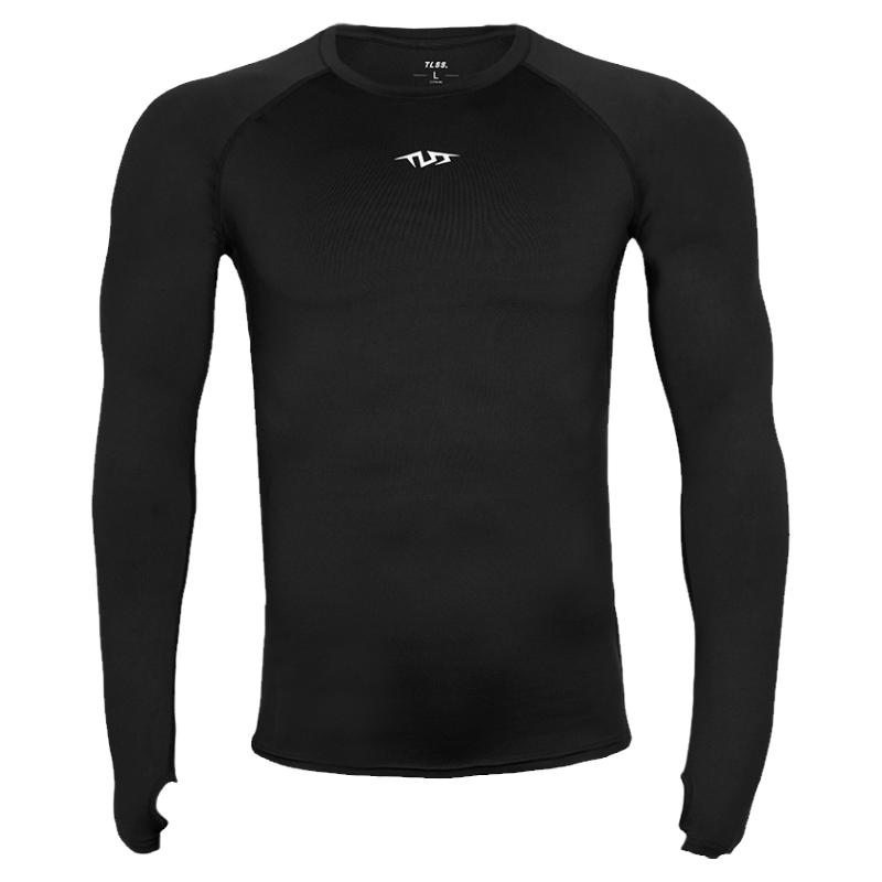 天朗足球TLSS运动LYCRA透气弹力健身运动塑身长袖薄紧身衣TTF2202