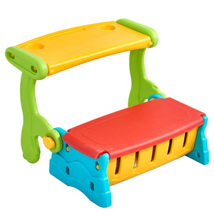 儿童桌椅两用幼儿一体学习桌宝宝储物椅沙发二合一多功能塑料椅子