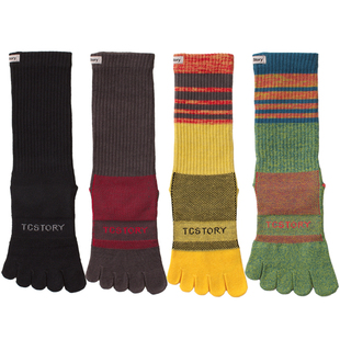 唐城故事五指袜男速干coolmax专业跑步减震分趾袜户外马拉松运动