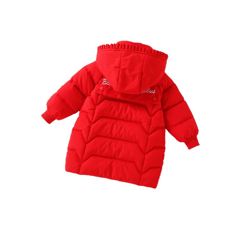 女童棉服24新款儿童羽绒棉衣洋气中长款棉袄中大童加厚冬装长外套