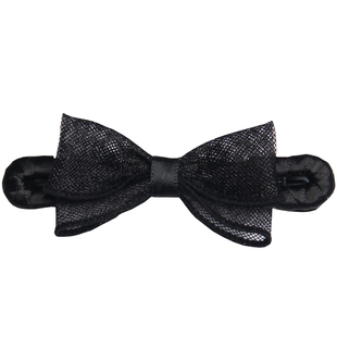 鸭嘴夹子黑色网纱蝴蝶结刘海夹简约侧发边发夹碎发卡子头饰发卡女