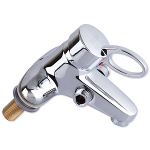 单把双孔双联面盆龙头带淋浴花洒龙头冷热水双用提拉分水三联龙头