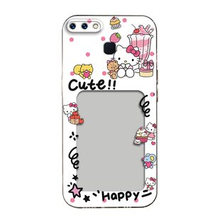 可爱KT猫相框可放照片适用于vivo X20手机壳x20.镜头全包X20A磨砂防摔软壳vivo保护套直边小卡创意新款手机套