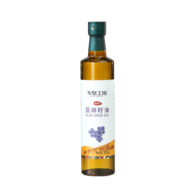 戈壁工坊冷榨一级亚麻籽油500ml